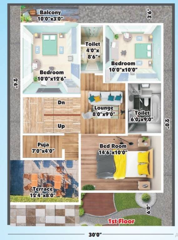 First Floor Plan a and s homes dream villa Floor Plan First Floor Plan