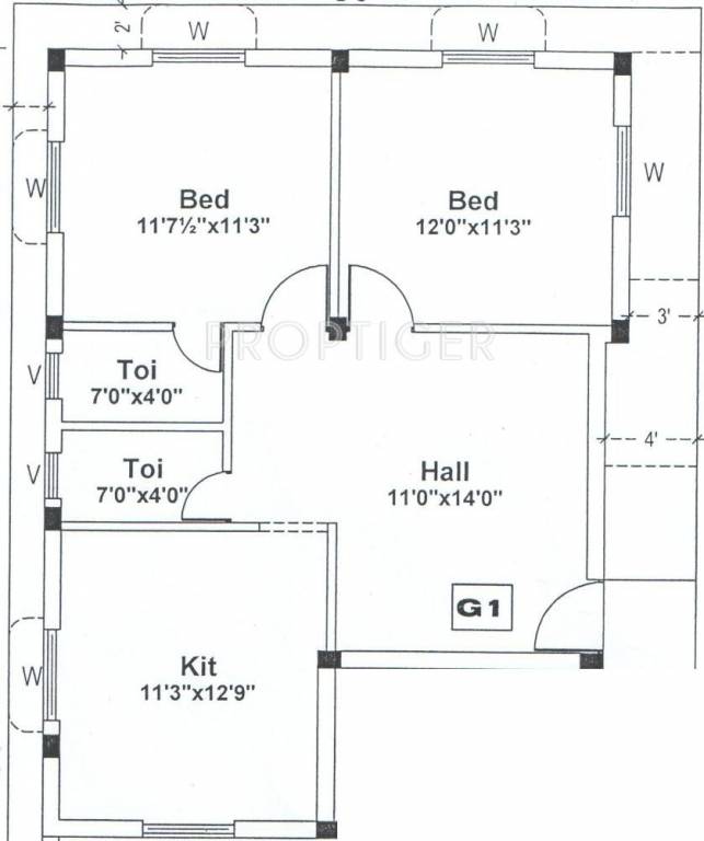 VijaySaras Manthralayam (2BHK+2T (926 sq ft) 926 sq ft) VijaySaras Manthralayam (2BHK+2T (926 sq ft) 926 sq ft)