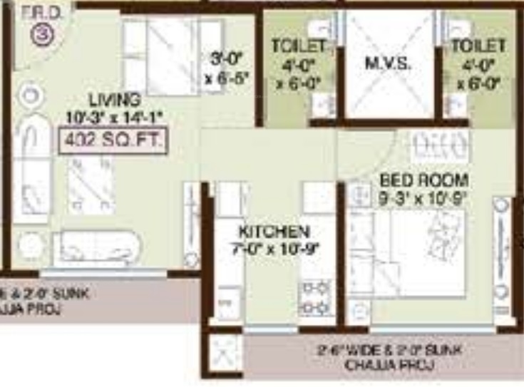 Floor Plan jadeite charkop nandanvan chsl Floor Plan Floor Plan