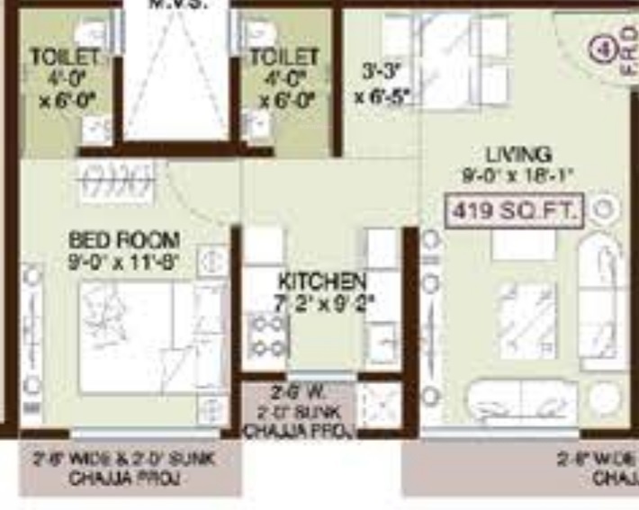  jadeite charkop nandanvan chsl Floor Plan Floor Plan