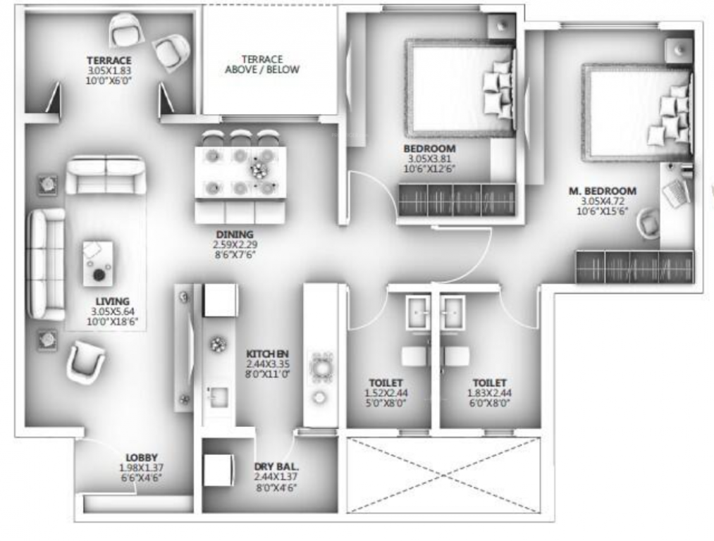  ganga arcadia a building Floor Plan Floor Plan