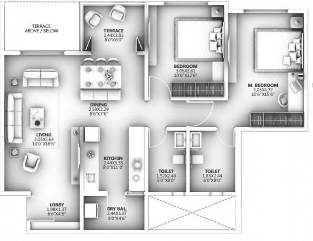  ganga arcadia a building Floor Plan Floor Plan
