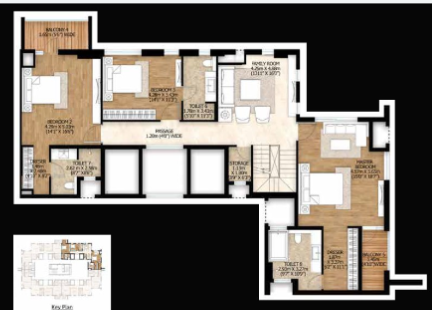 Upper Level Duplex Plan luminare Floor Plan Upper Level Duplex Plan