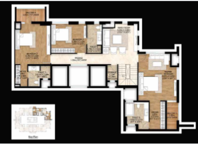 Upper Level Duplex Plan luminare Floor Plan Upper Level Duplex Plan