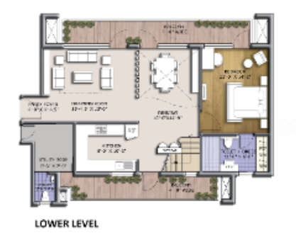 discovery park Floor Plan Lower Level Duplex Plan