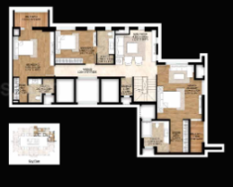 Upper Level Duplex Plan luminare Floor Plan Upper Level Duplex Plan