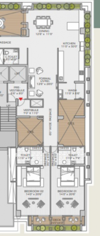 Upper Level Duplex Plan  regius Floor Plan Upper Level Duplex Plan