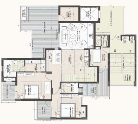  escon primera phase 1 Floor Plan Upper Level Duplex Plan