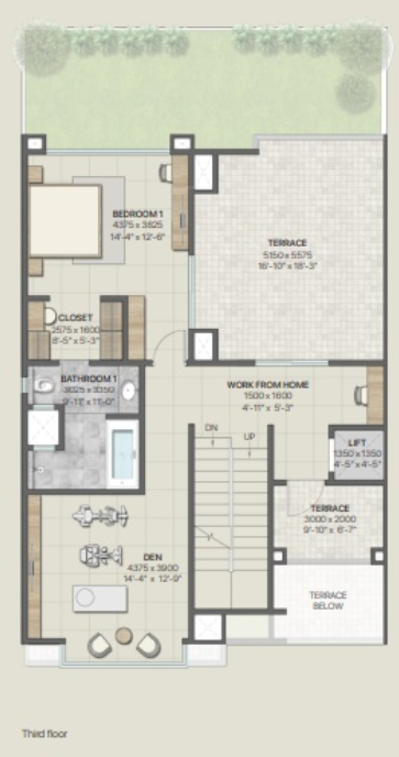  crystal meadows Floor Plan Third Floor Plan