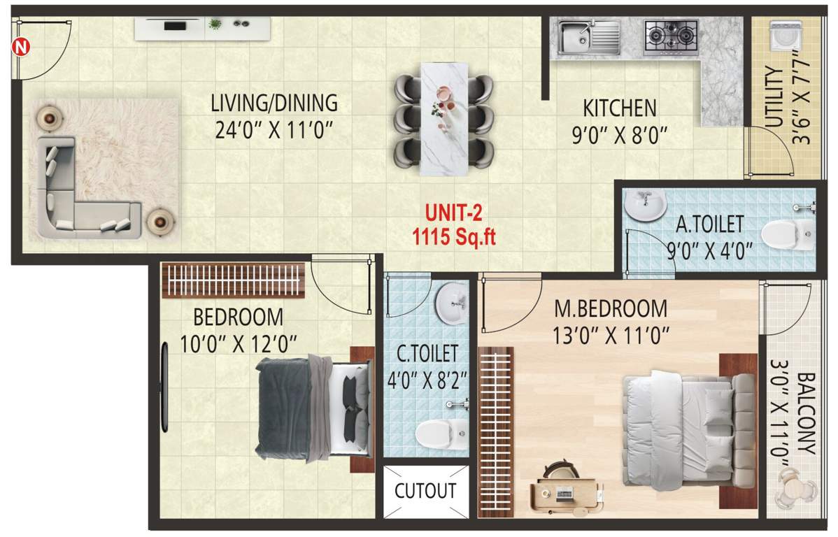  giridhama residency Floor Plan Floor Plan