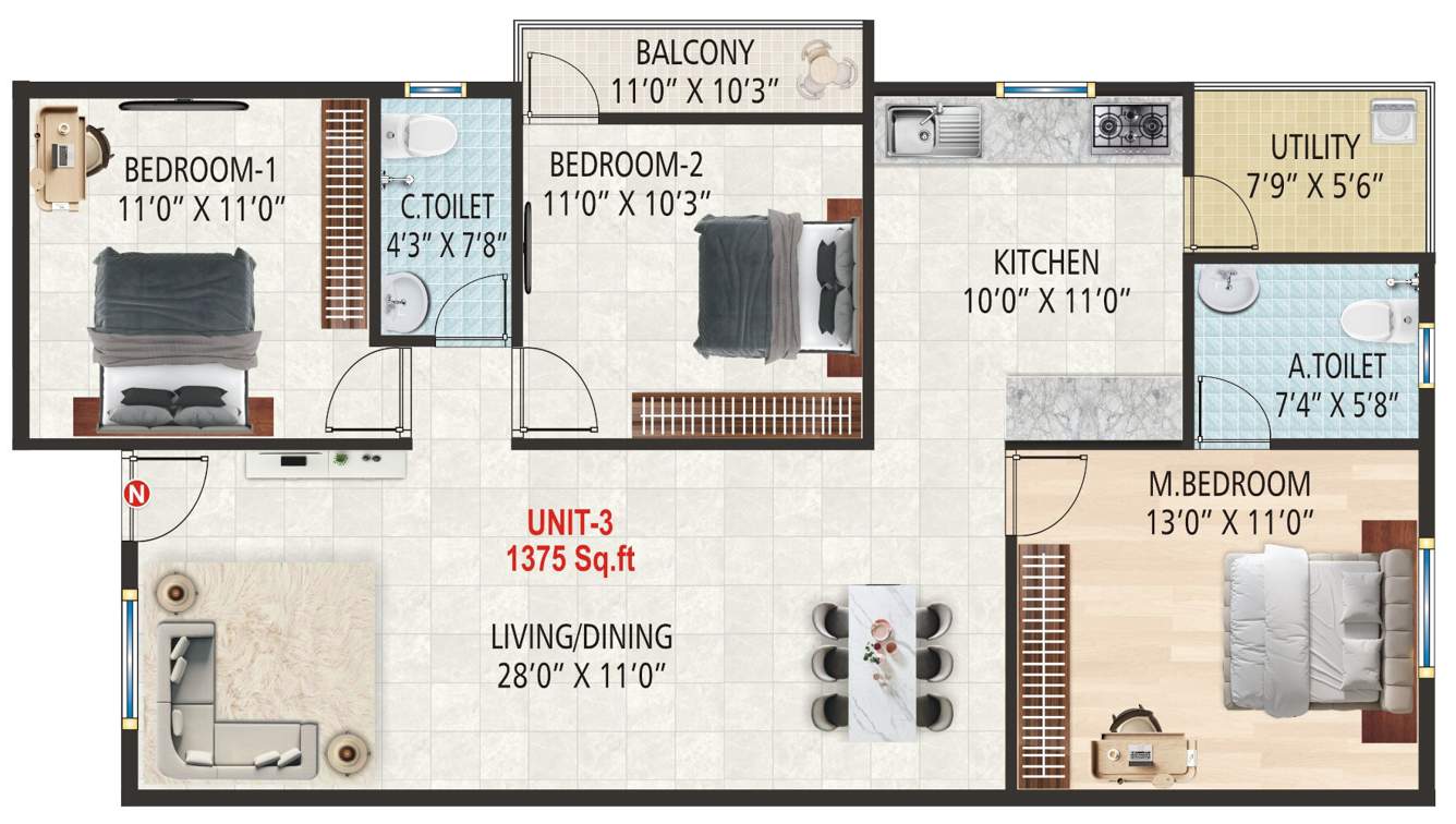  giridhama residency Floor Plan Floor Plan