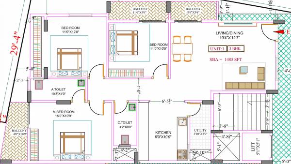  slv-brundavan Floor Plan Floor Plan