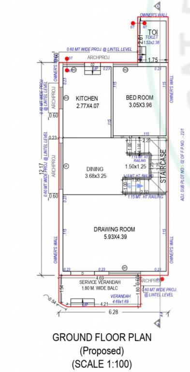  royal heaven Floor Plan Ground Floor Plan