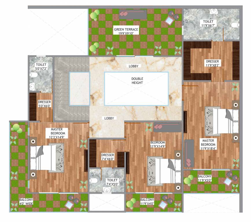  new gorakhpur Floor Plan Upper Level Duplex Plan