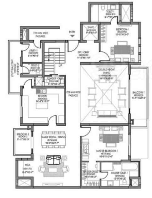 windchants Floor Plan Lower Level Duplex Plan