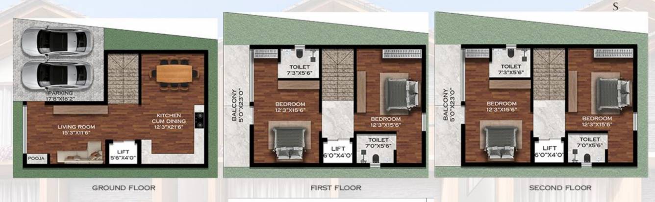  serenity garden villas Floor Plan Floor Plan