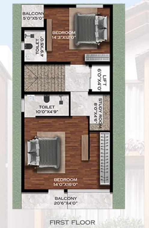  serenity garden villas Floor Plan First Floor Plan