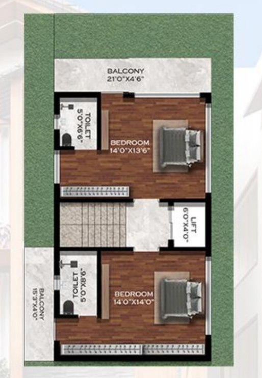  serenity garden villas Floor Plan Second Floor Plan