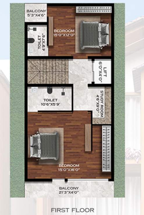  serenity garden villas Floor Plan First Floor Plan