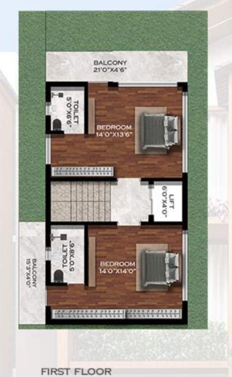  serenity garden villas Floor Plan First Floor Plan