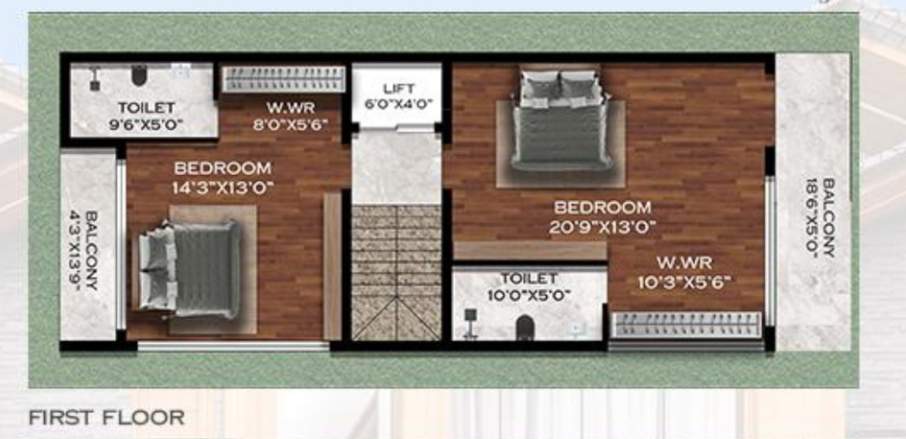  serenity garden villas Floor Plan First Floor Plan
