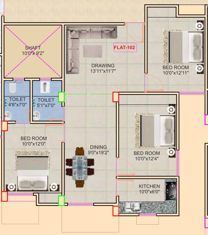 Floor Plan kashish maanik residency Floor Plan Floor Plan