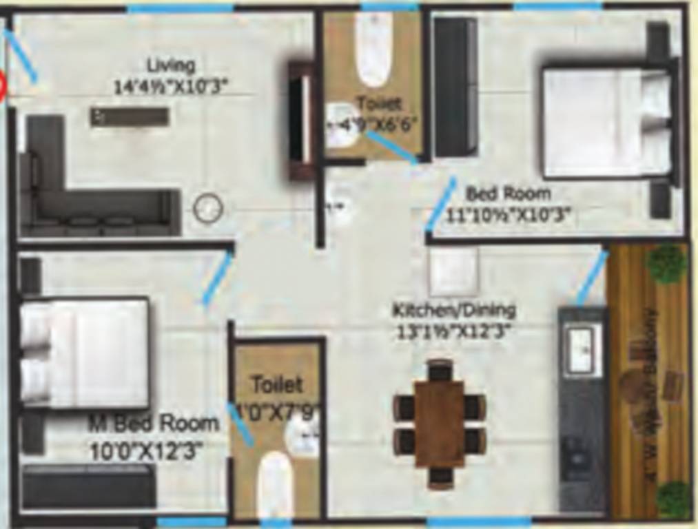  tulasi bhagyanagar Floor Plan Floor Plan