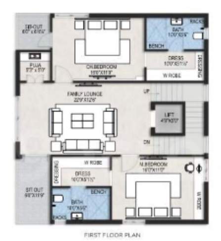  pranava sama lakshma reddy greenwich Floor Plan First Floor Plan