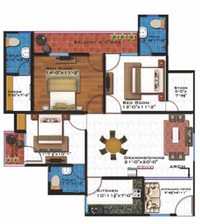  sai kohinoor Floor Plan Floor Plan