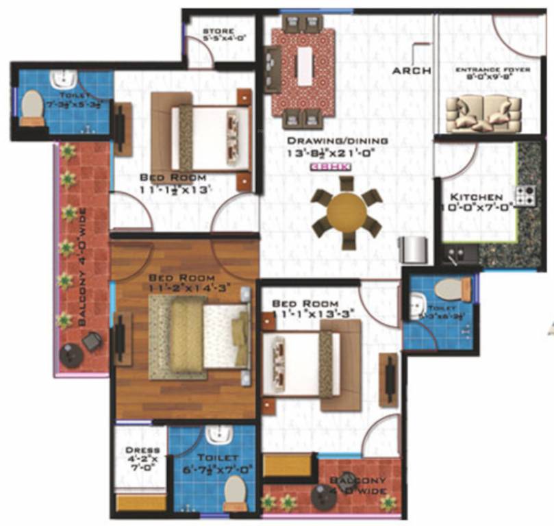  sai kohinoor Floor Plan Floor Plan