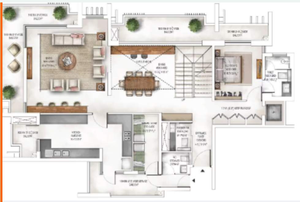  waterside residence Floor Plan Lower Level Duplex Plan