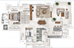  waterside-residence Floor Plan Upper Level Duplex Plan