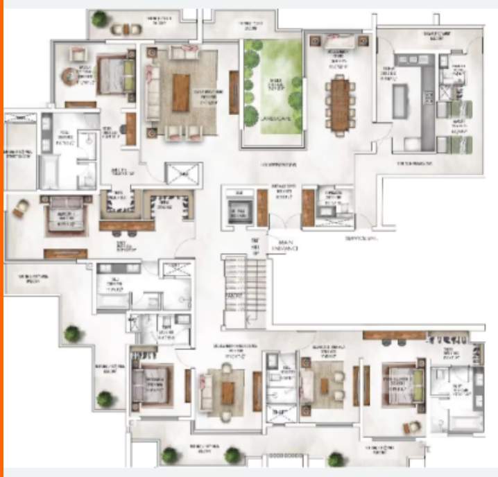 waterside residence Floor Plan Lower Level Duplex Plan