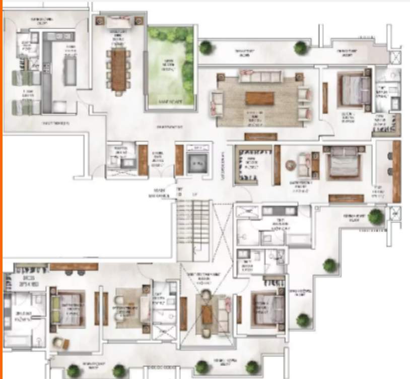  waterside residence Floor Plan Lower Level Duplex Plan