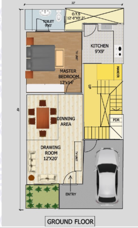  luxury villas Floor Plan Ground Floor Plan