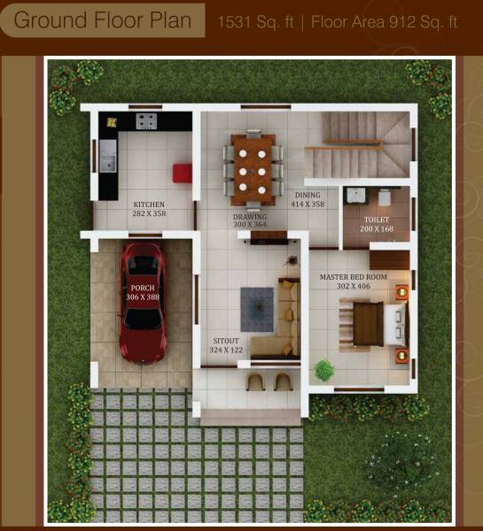  seventh-avenue Floor Plan Ground Floor Plan