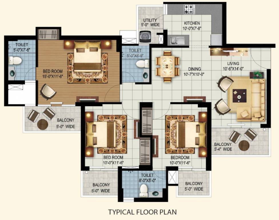 eros sampoornam Floor Plan Floor Plan