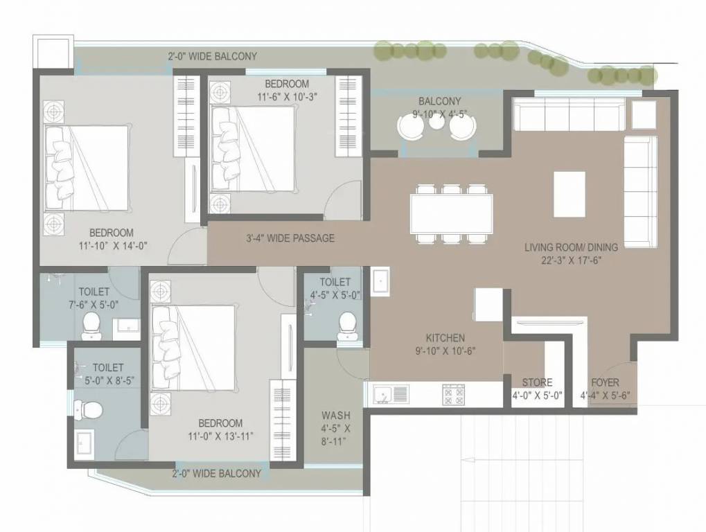  king square Floor Plan Floor Plan