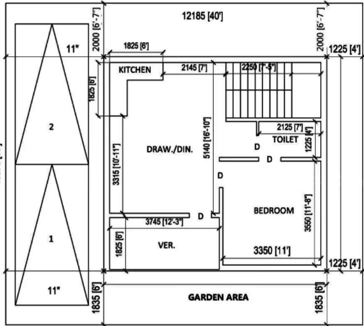  shantineer bungalow Floor Plan Ground Floor Plan