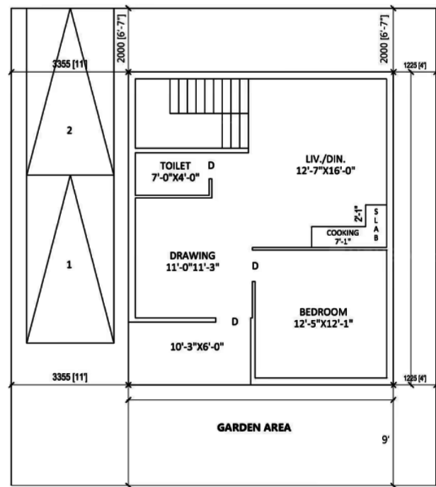  shantineer bungalow Floor Plan Ground Floor Plan