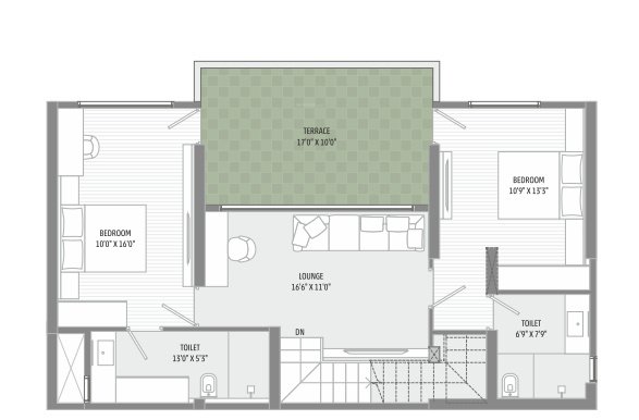  skyview Floor Plan Upper Level Penthouse Plan