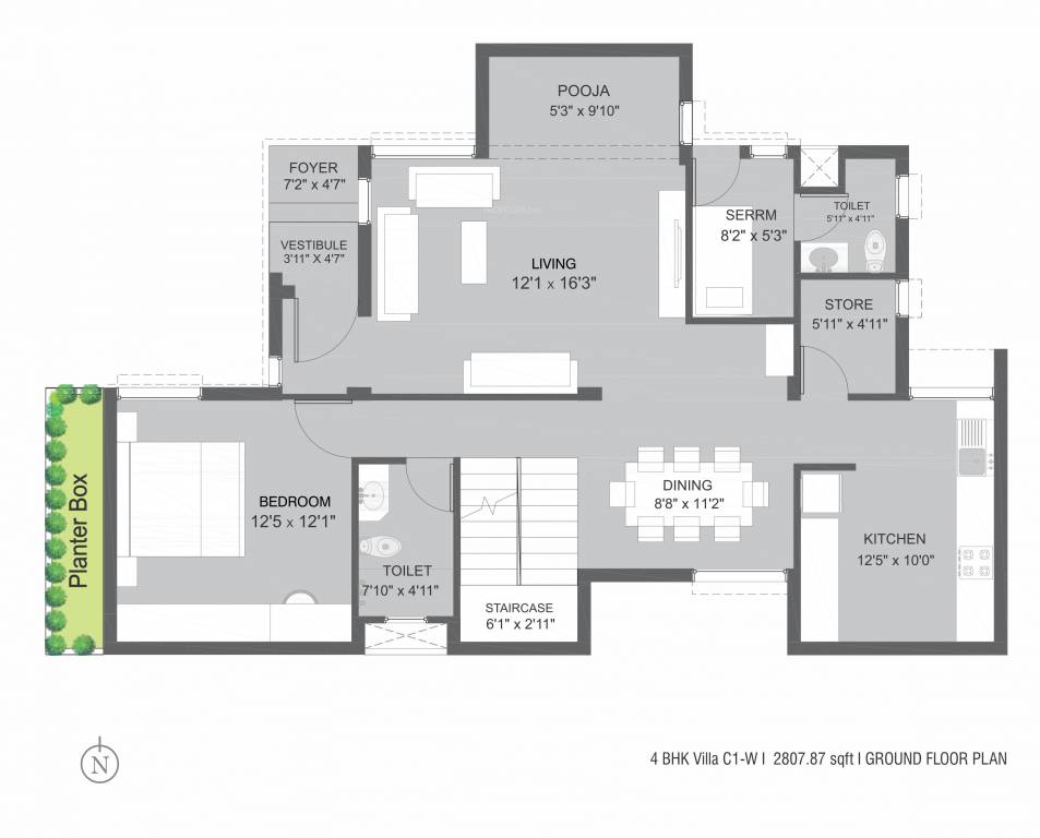  aurum villas phase 2 Floor Plan Ground Floor Plan