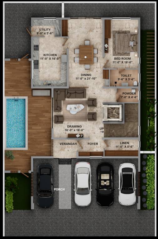 poorna Floor Plan Ground Floor Plan
