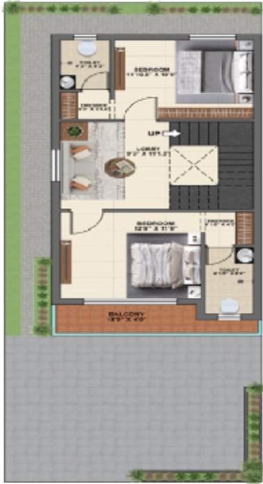  ocean petals palash villa Floor Plan First Floor Plan