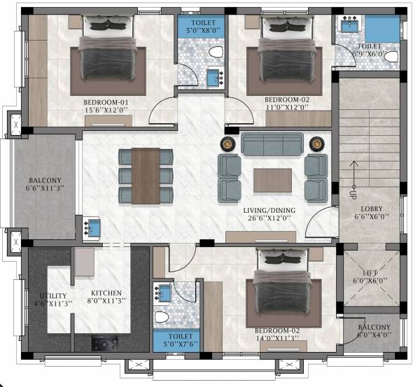  lotus-paradise Floor Plan Floor Plan