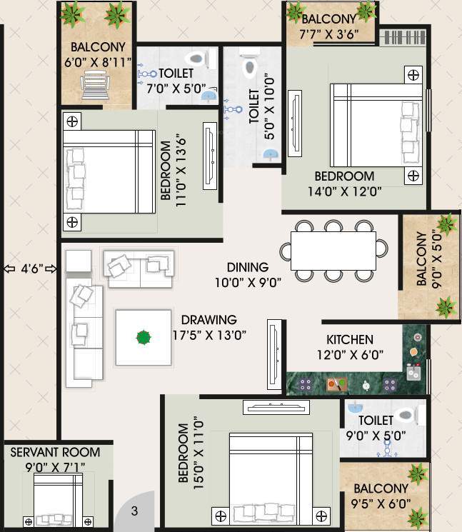  atrium Floor Plan Floor Plan