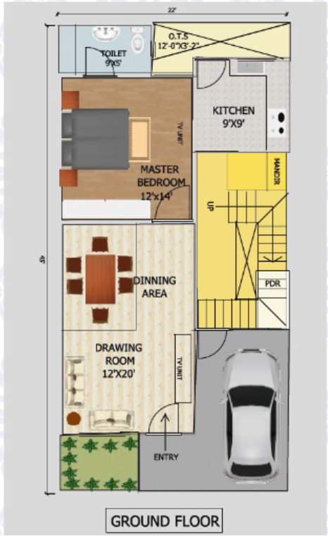  signature villas Floor Plan Ground Floor Plan