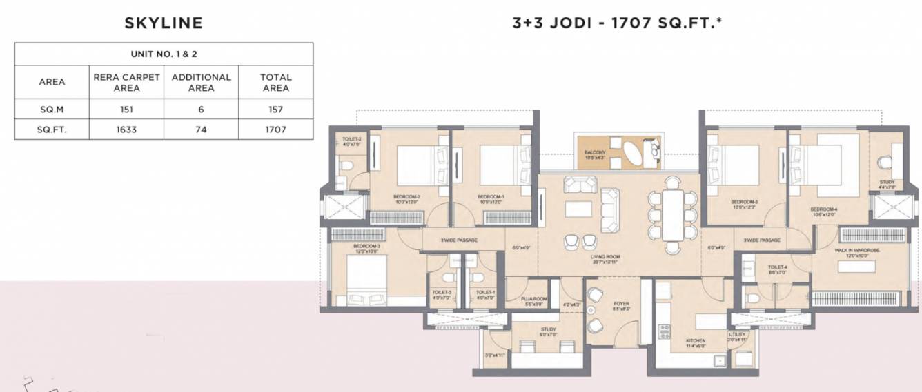  highscape city 1a Floor Plan Floor Plan
