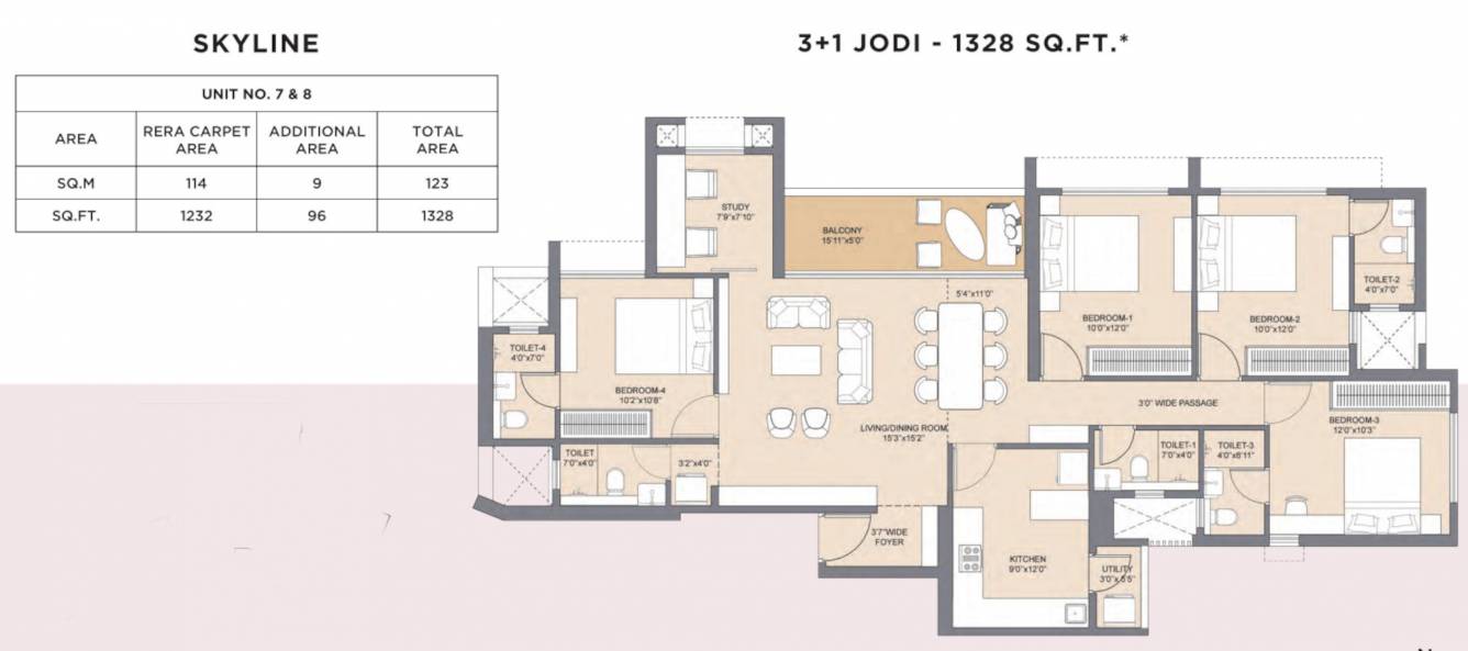  highscape city 1a Floor Plan Floor Plan