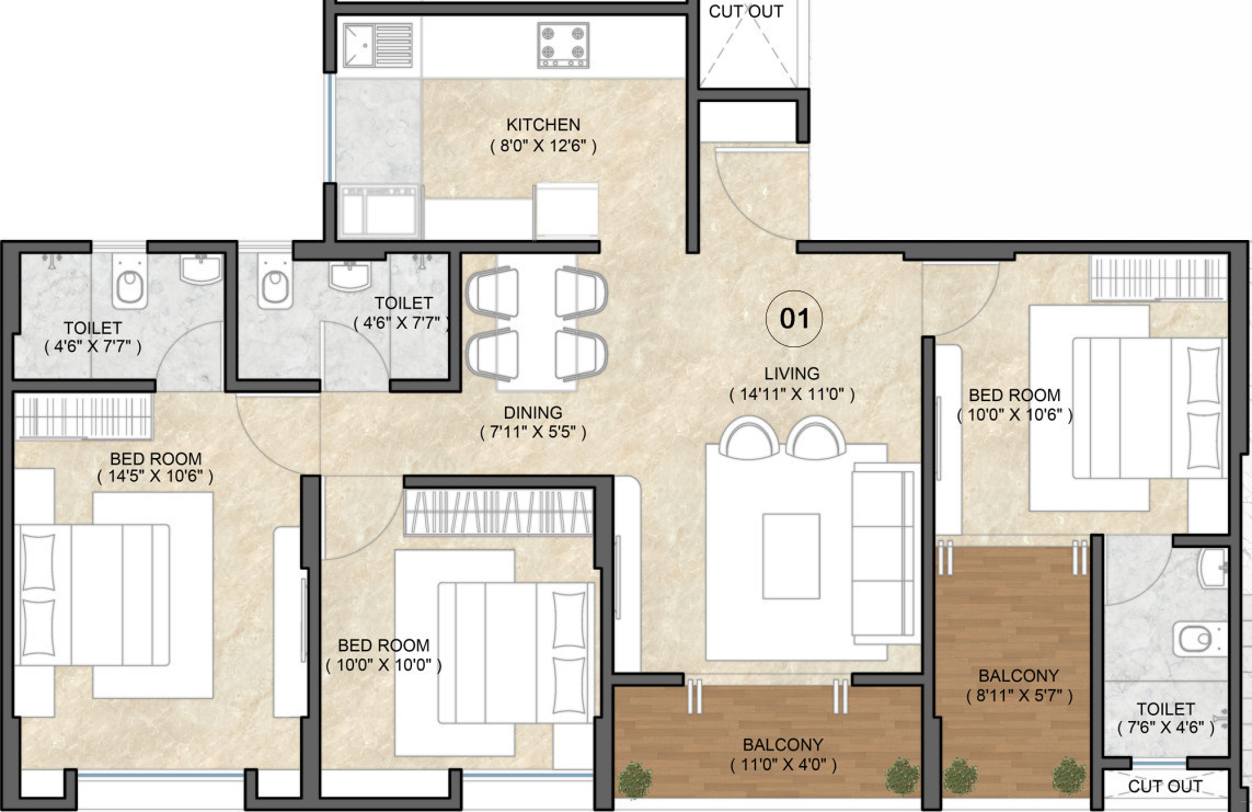 Floor Plan kosmic kourtyard phase 2 Floor Plan Floor Plan